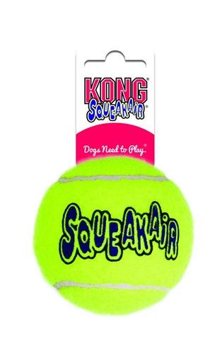Kong Squeakair Tennisbal Geel Met Piep MEDIUM 6,5 CM