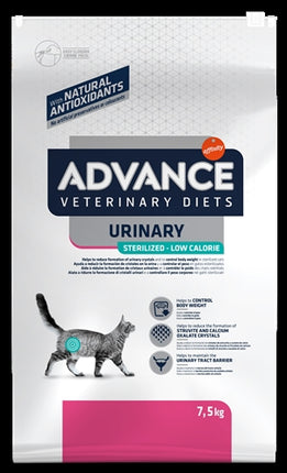 Advance Veterinary Diet Cat Urinary Sterilized Minder Calorieën 7,5 KG