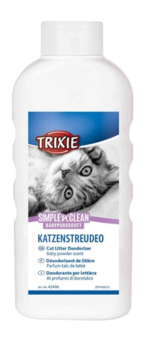 Trixie Simple'n'nclean Geurverdrijver Kattenbak Babypoedergeur 750 GR 6 ST
