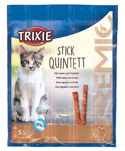 Trixie Premio Stick Quintet Lam / Kalkoen 24X5X5 GR