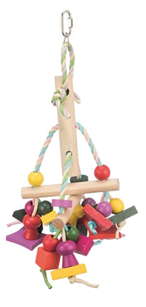 Trixie Speelgoed Met Papieren Bandjes Hout Meerkleurig 31 CM 3 ST