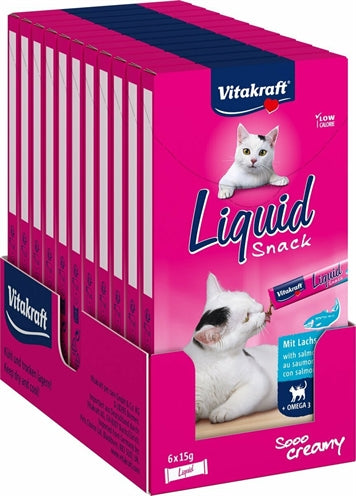 Vitakraft Cat Liquid Snack Zalm & Omega 11X3 ST