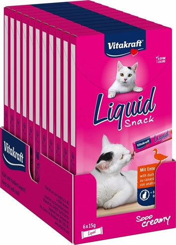 Vitakraft Cat Liquid Snack Eend & B-Glucaan 11X3 ST