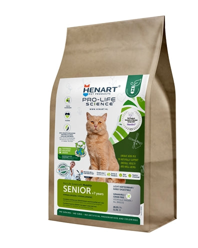 Henart Mealworm Insect Cat Senior With Hem Eggshell Membrane 1,5 KG