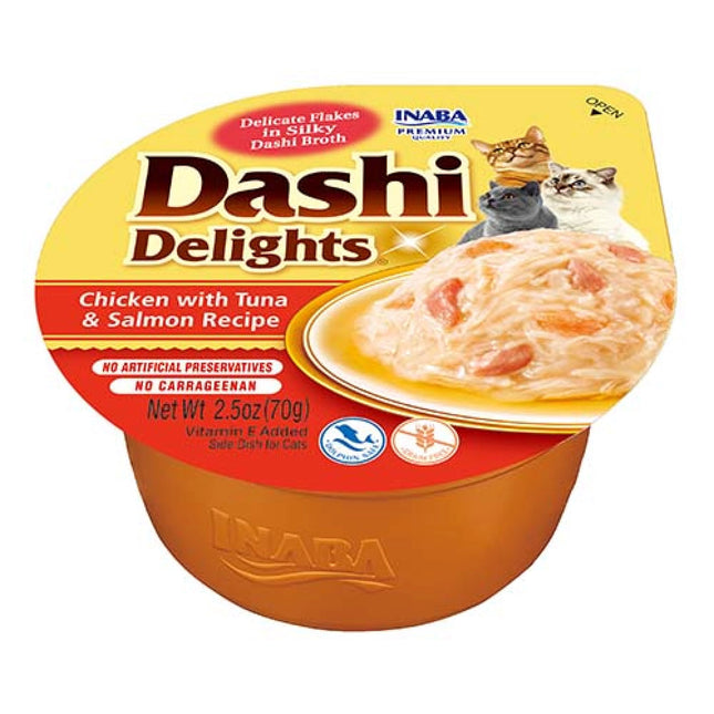 Inaba Dashi Delights Chicken With Tuna & Salmon Recipe 70 GR