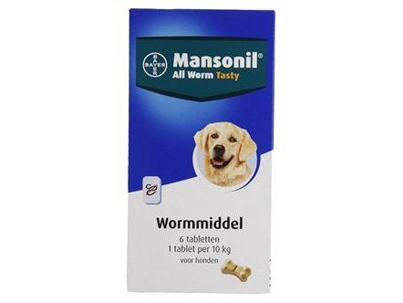 Mansonil Hond All Worm Tabletten 6 ST - Pet4you