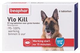 Beaphar Vlo Kill+ Grote Hond Vanaf 11 Kg 6 TABLETTEN - Pet4you