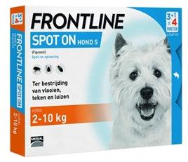 Frontline Hond Spot On Small 4 PIPET 2-10 KG - Pet4you