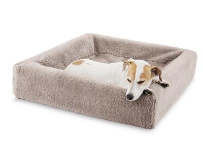 Bia Bed Fleece Hoes Hondenmand Taupe BIA-6 100X80X15 CM - Pet4you