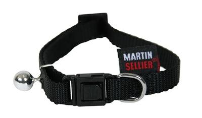 Martin Kattenhalsband Nylon Uni Zwart 20-30X1 CM - Pet4you