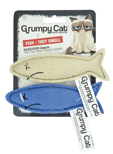 Grumpy Cat Sardines Met Catnip 2 STUKS 7 CM - Pet4you
