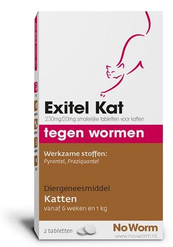 Exitel Kat No Worm 2 TABL - Pet4you