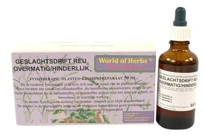 World Of Herbs Fytotherapie Overmatige Geslachtsdrift Reu 50 ML - Pet4you
