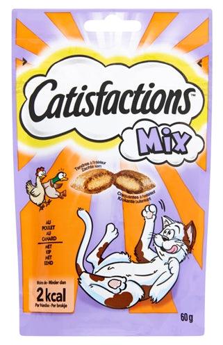 Catisfactions Mix Kip/Eend 60 GR - Pet4you