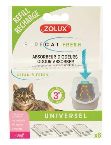 Zolux Clean & Fresh Universeel Filter Kattenbak 6 ST - Pet4you