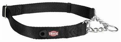 Trixie Halsband Hond Premium Choker Zwart 45-70X2,5 CM - Pet4you