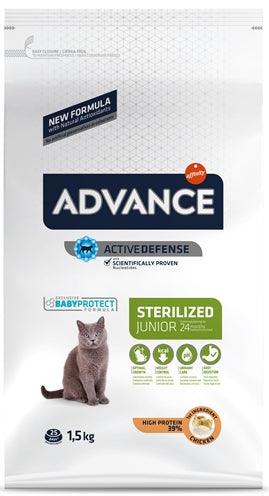 Advance Cat Junior Sterilized Chicken 1,5 KG - Pet4you