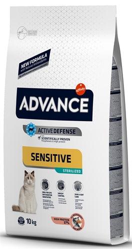 Advance Cat Sterilized Sensitive Salmon 10 KG - Pet4you