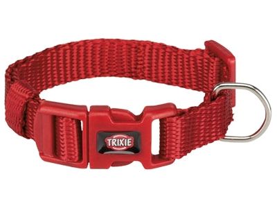 Trixie Halsband Hond Premium Rood 15-25X1CM - Pet4you