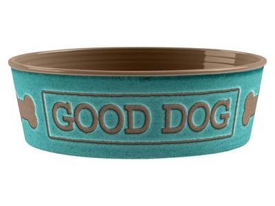Tarhong Voerbak Good Dog Melamine Turquoise 17X17X6 CM 950 ML - Pet4you