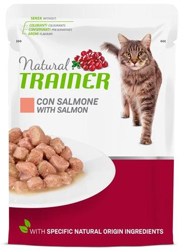 Natural Trainer Cat Adult Salmon Pouch 12X85 GR - Pet4you