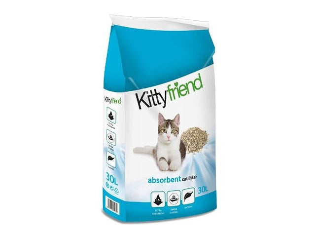 Kitty Friend Absorbents Kattenbakvulling 30 LTR - Pet4you