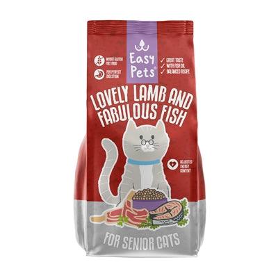 Easypets Lovely Lamb & Fabulous Fish Senior Kattenvoer 1,5 KG - Pet4you
