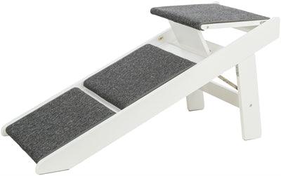 Trixie Loopplank Met Uitklapbare Treden Mdf Wit 44X106X46 CM - Pet4you