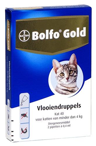 Bolfo Gold Kat Vlooiendruppels 40 2 PIPET - Pet4you