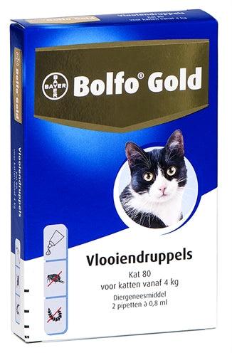Bolfo Gold Kat Vlooiendruppels 80 2 PIPET - Pet4you