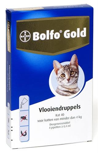 Bolfo Gold Kat Vlooiendruppels 40 4 PIPET - Pet4you