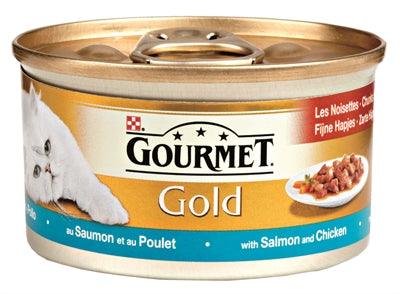 Gourmet Gold Fijne Hapjes Zalm / Kip 24X85 GR - Pet4you