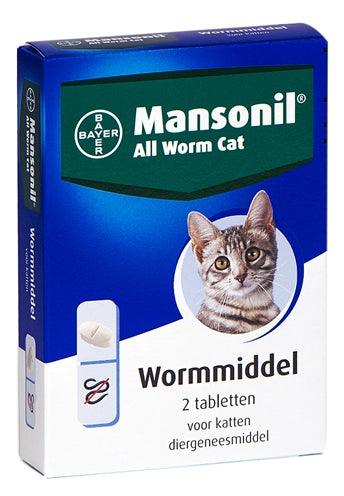 Mansonil Kat All Worm Tabletten 2 ST - Pet4you