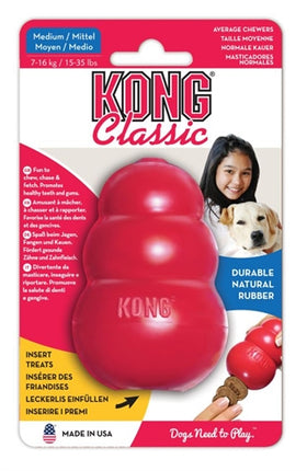 Kong Classic Rood MEDIUM 5,5X5,5X9 CM