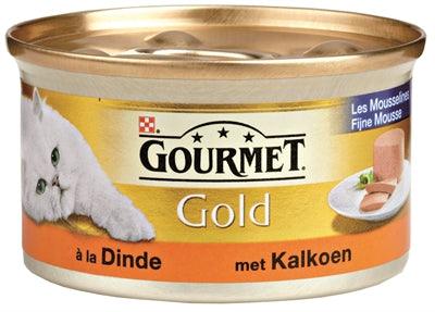 Gourmet Gold Fijne Mousse Kalkoen 24X85 GR 