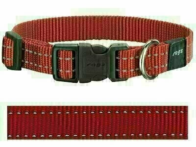 Rogz For Dogs Snake Halsband Rood 16 MMX26-40 CM