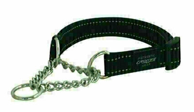 Rogz For Dogs Lumberjack Halfslip Halsband Zwart 25 MMX50-70 CM