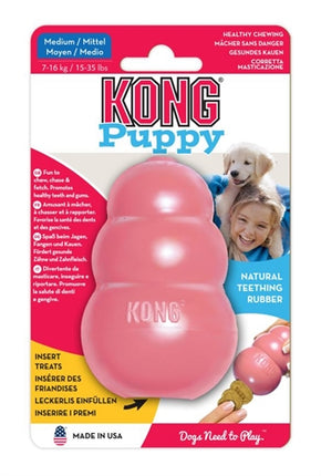 Kong Puppy Roze Of Blauw Assorti MEDIUM 8,5X5,5X5,5 CM