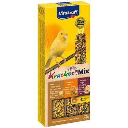 Vitakraft Kanarie Kracker Honing/Fruit/Ei 3 IN 1