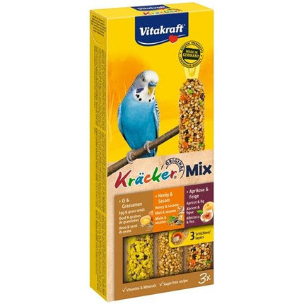 Vitakraft Parkiet Kracker Honing/Fruit/Ei 3 IN 1