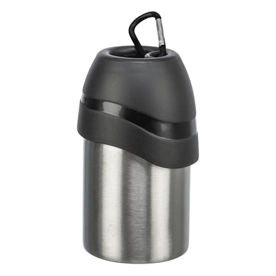 Trixie Drinkfles Rvs Met Plastic Drinkbakje Assorti