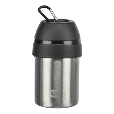 Trixie Drinkfles Rvs Met Plastic Drinkbakje Assorti
