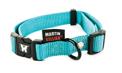 Martin Halsband Verstelbaar Nylon Turquoise 45-65X2,5 CM