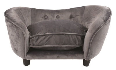 Enchanted Pet Enchanted Hondenmand Sofa Ultra Pluche Snuggle Donkergrijs 68X40,5X37,5 CM