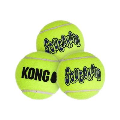 KONG SQUEAKAIR TENNISBAL GEEL MET PIEP
