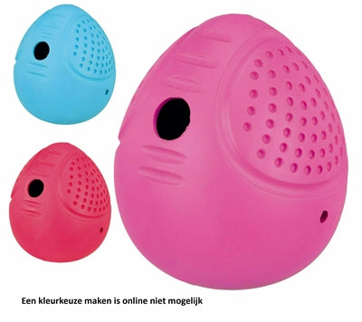 Trixie Snack Tuimel-Ei Natuurrubber Assorti 10 CM 3 ST