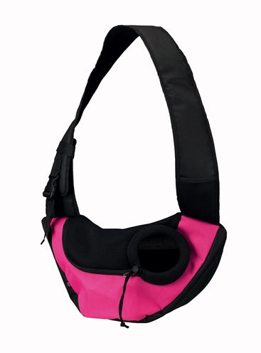 Trixie Buikdrager Sling Draagtas Roze / Zwart 50X18X25 CM