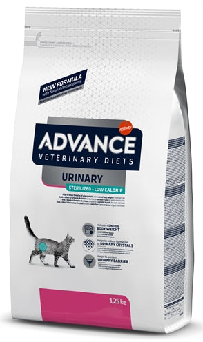 Advance Veterinary Diet Cat Urinary Sterilized Minder Calorieën 1,25 KG