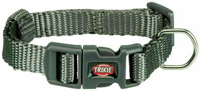 Trixie Halsband Hond Premium Grafiet Grijs 15-25X1 CM