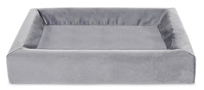 Bia Bed Royal Fluweel Hoes Voor Hondenmand Grijs BIA-70 85X70X15 CM